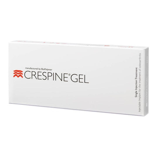 Crespine gel injectie, voorkant verpakking
