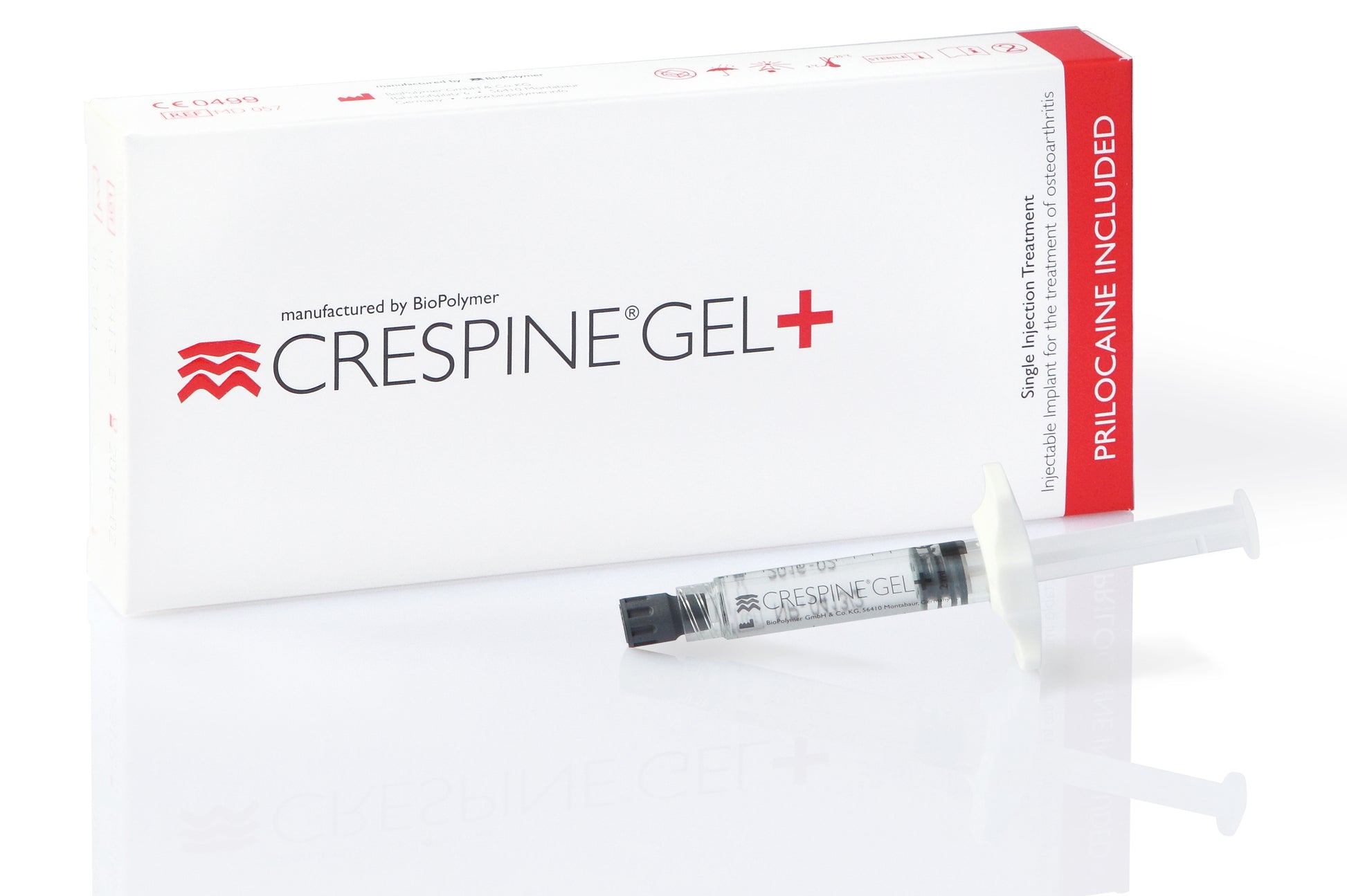 Crespine Gel Plus with injection, front view